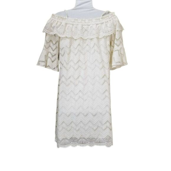 NWT ViVi By Violet Weekend Off the Shoulder Lace Dress Size S - Picture 2 of 6